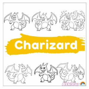 Charizard kleurplaat