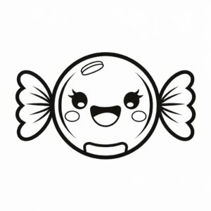 coloriage à imprimer kawaii nourriture