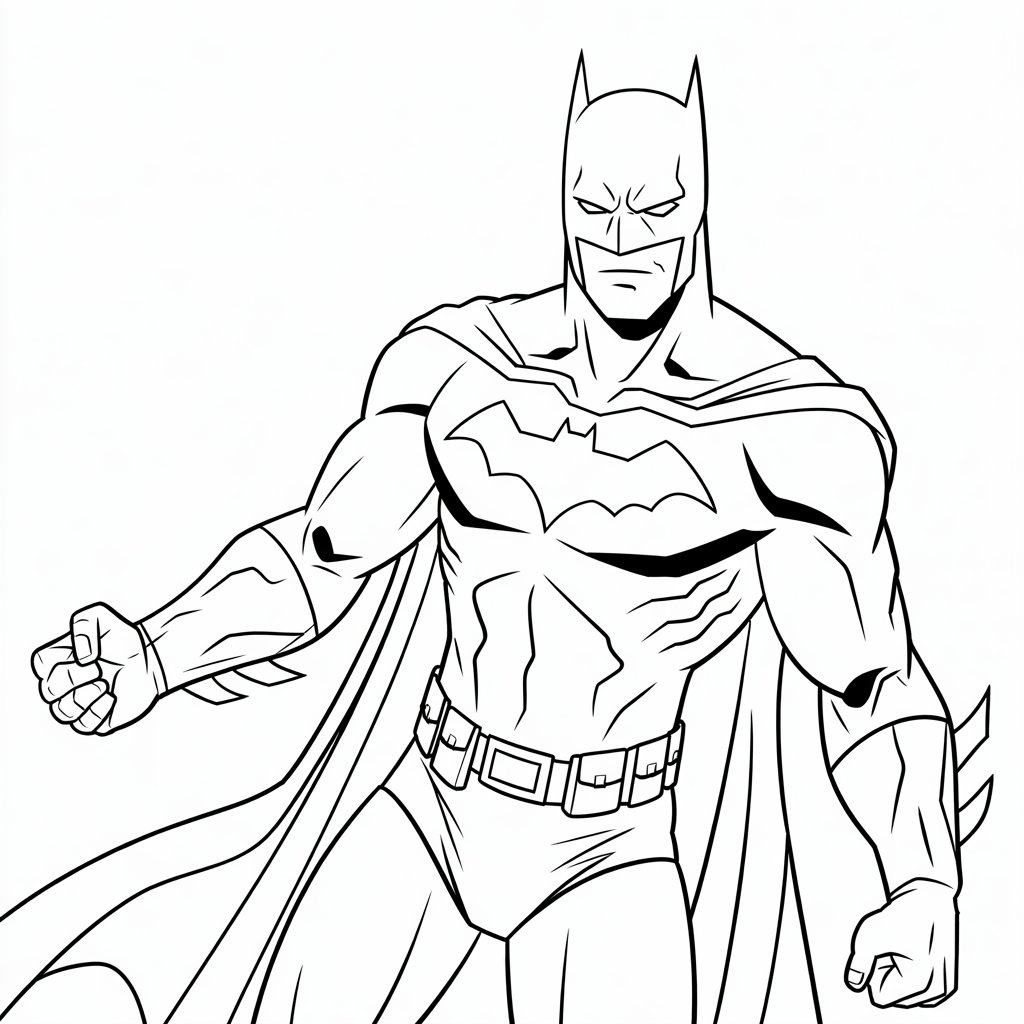 batman disegno da colorare
