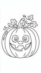 halloween pompoen tekening