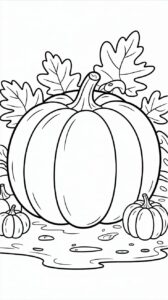 pompoen gezicht tekening