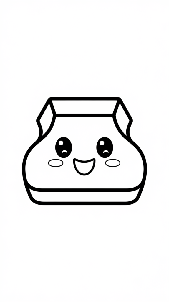 coloriage de nourriture kawaii