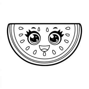 coloriage kawaii fille nourriture