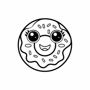 coloriage kawaii nourriture a imprimer gratuit