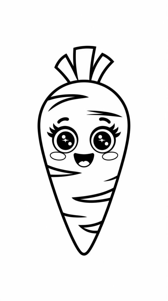 coloriage kawaii nourriture kinder