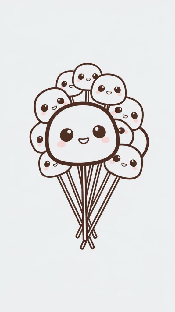 coloriage nourriture kawaii à imprimer