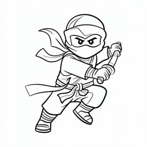 kleurplaat ninjago lego