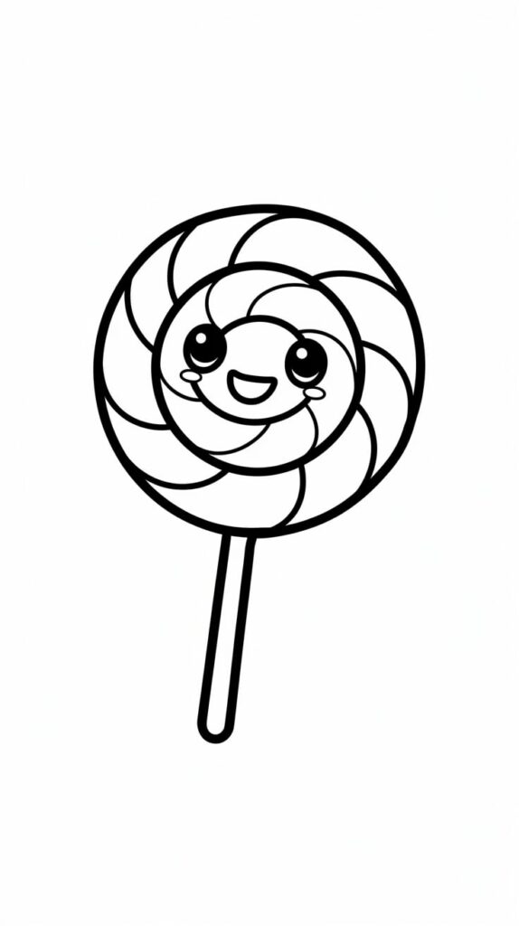 coloriages kawaii nourriture