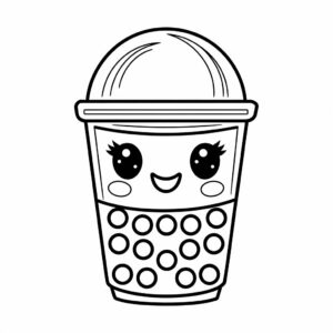 mignon coloriage kawaii nourriture