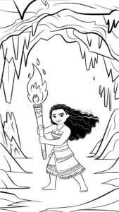 vaiana coloriage