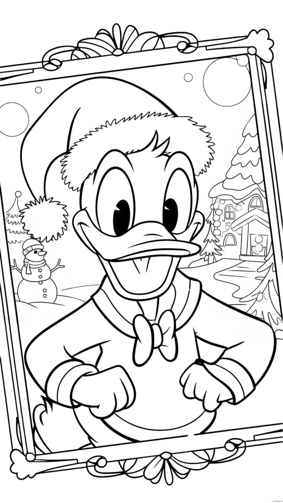 disney kleurplaten kerst