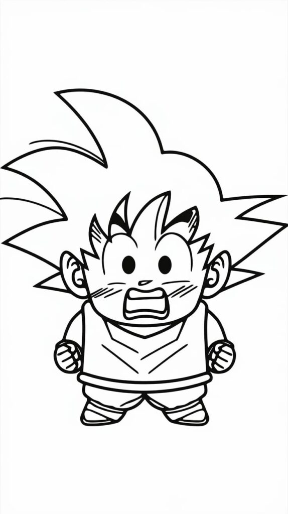 dragon ball z coloring book pages