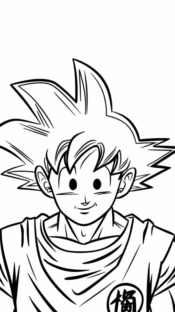 desenho para colorir do dragon ball z