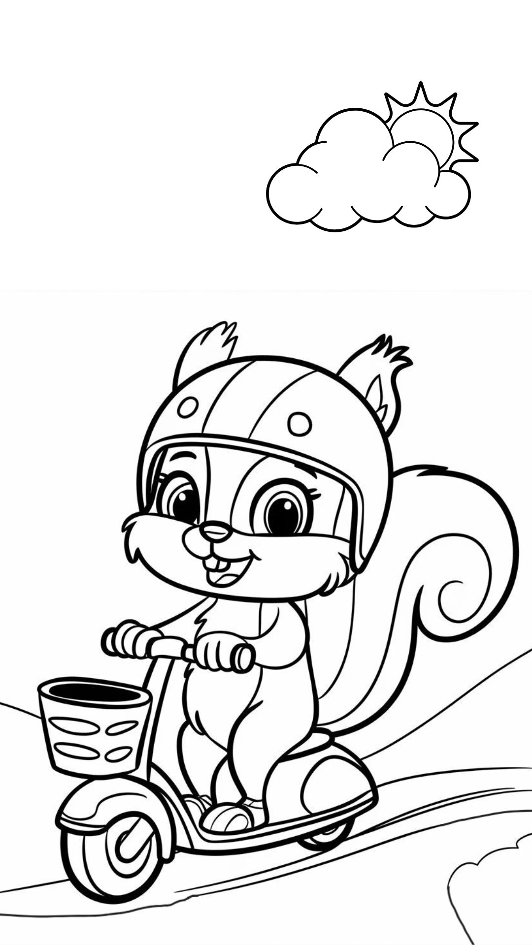 disegni di scoiattoli da colorare