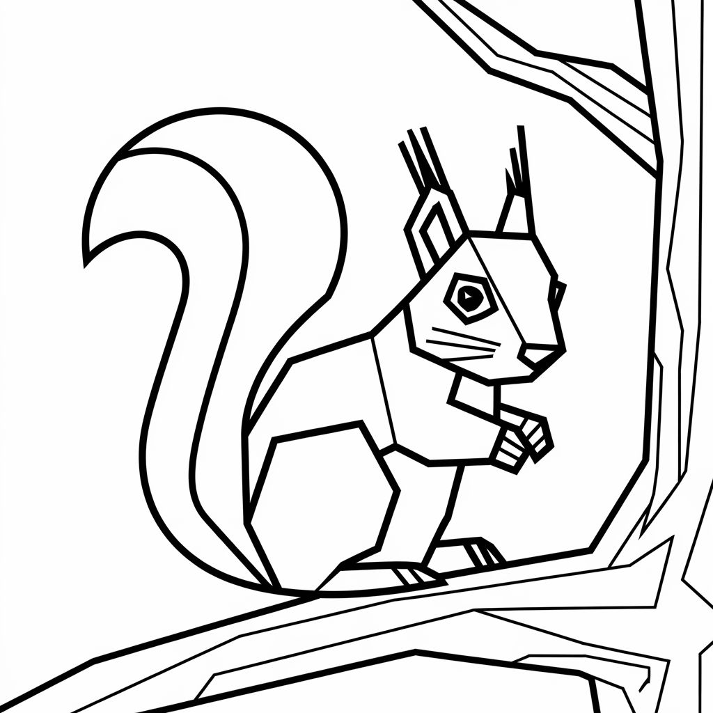 scoiattolo disegni da colorare