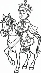 gratis kleurplaten prinen