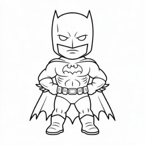 batman kleurplaat printen