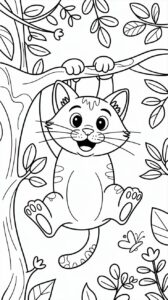 coloriage chat chien