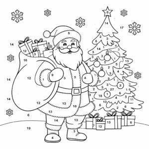 kerst kleuren op nummer