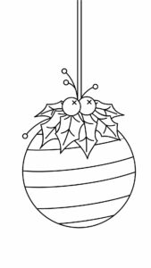 disegni da colorare palline di natale