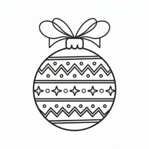 christbaumkugeln weihnachtskugel ausmalbild