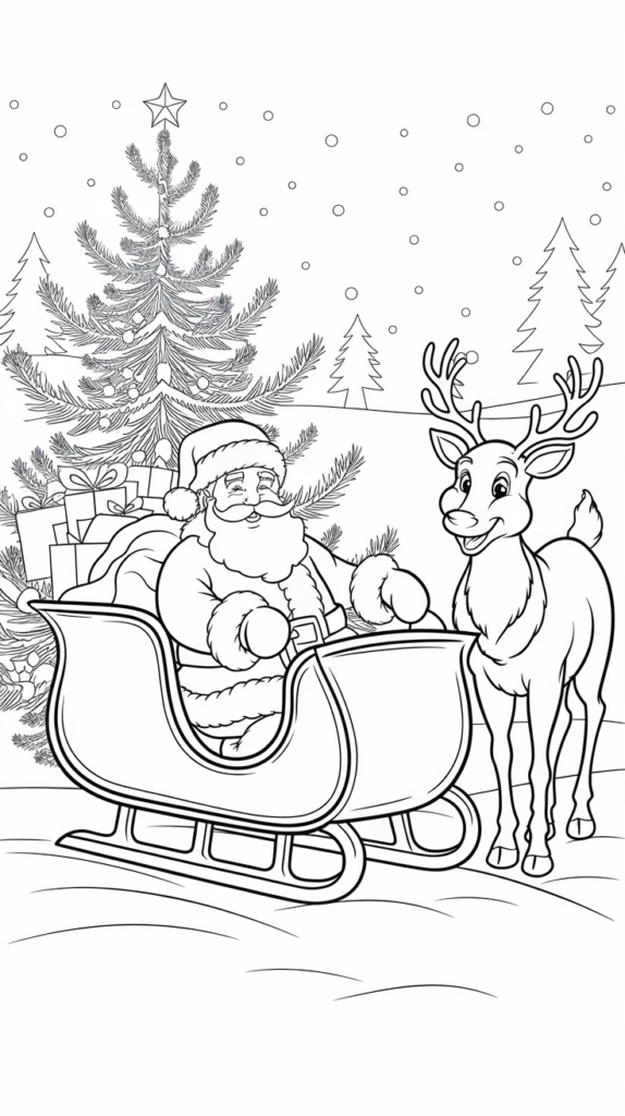 desenhos para colorir do papai noel