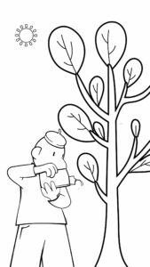 Página para colorear del vecino y el auto del vecino