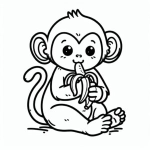 ausmalbilder affen