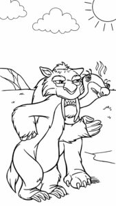 kleurplaat ice age 2​