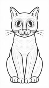 coloriage chat à imprimer pdf