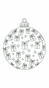 disegni di palline di natale da stampare e colorare