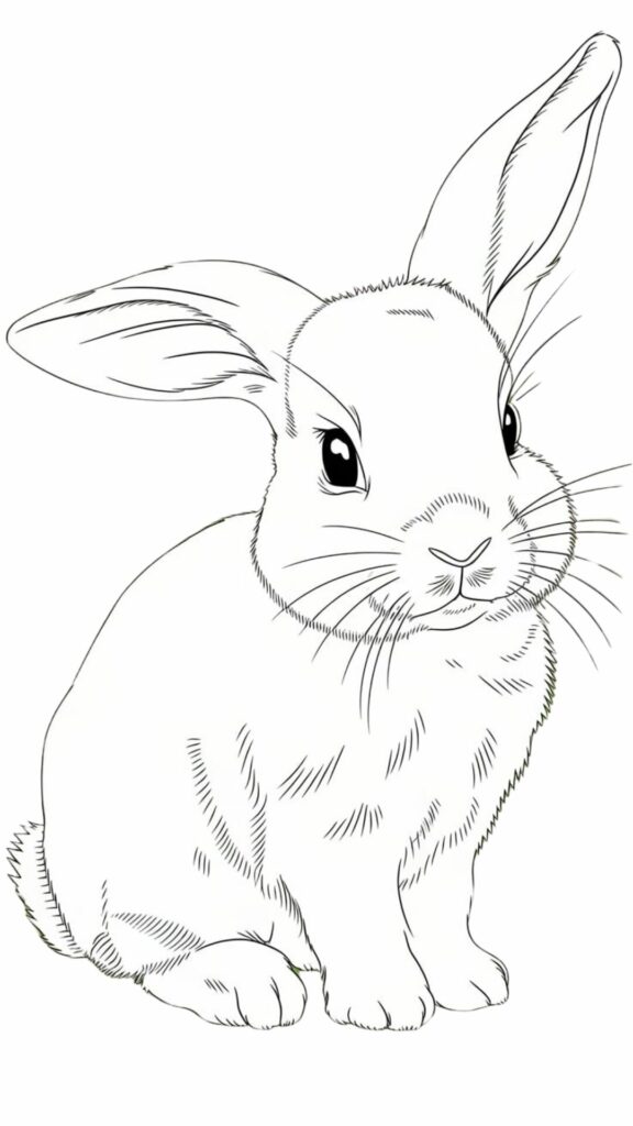 immagini coniglio da colorare
