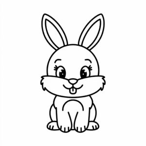coniglio da colorare e stampare