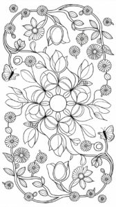 coloriage printemps mandala