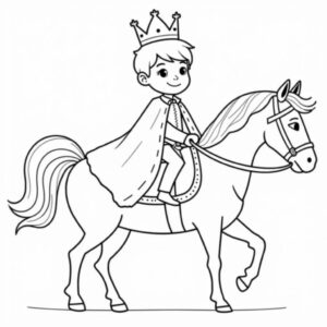 kleurplaat prins