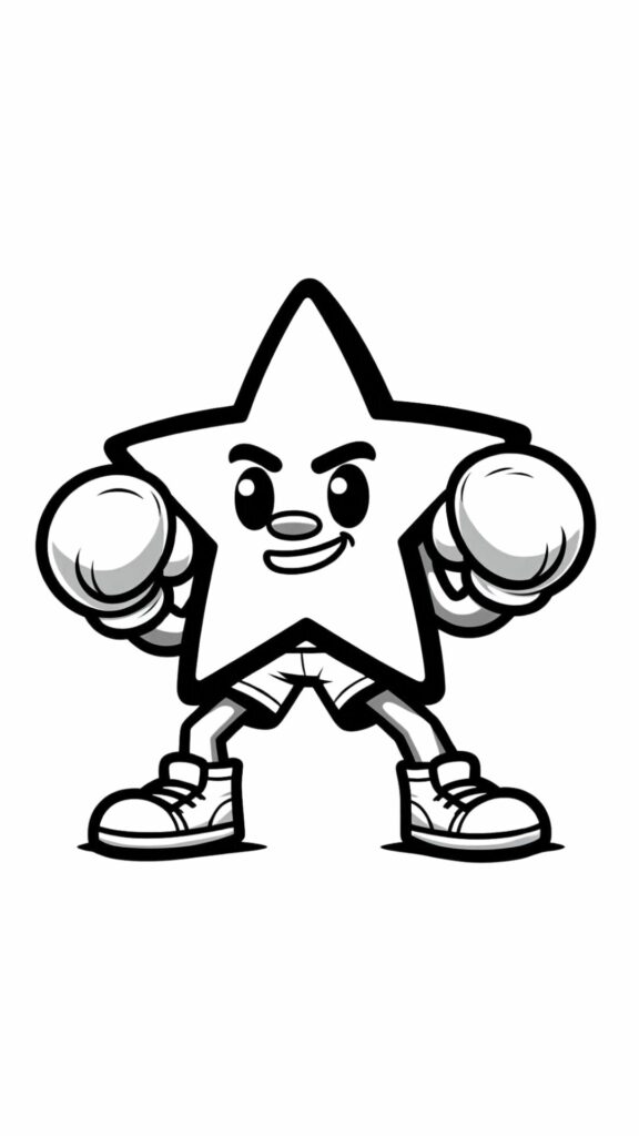 yıldız kalıbı boyama