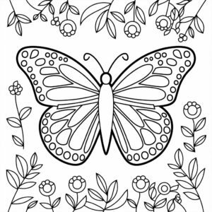 farveplade af en sommerfugl