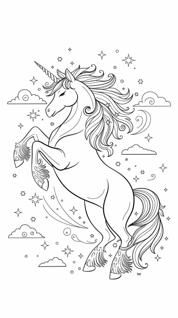 desenho para colorir do cavalo