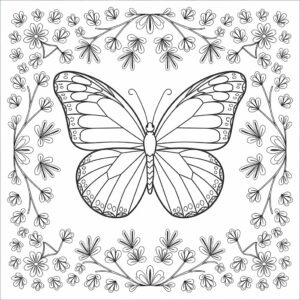 farveplade sommerfugl