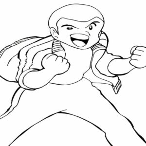 kleurplaat voor manga