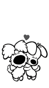 Página para colorear Woezel en Pip para 1 año