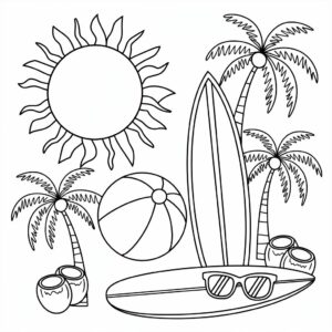 kleurplaat zomer groep 3