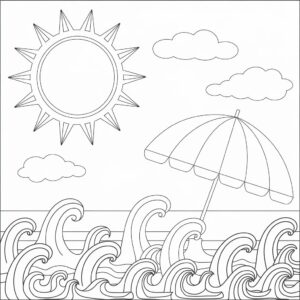 kleurplaat zomer groep 5