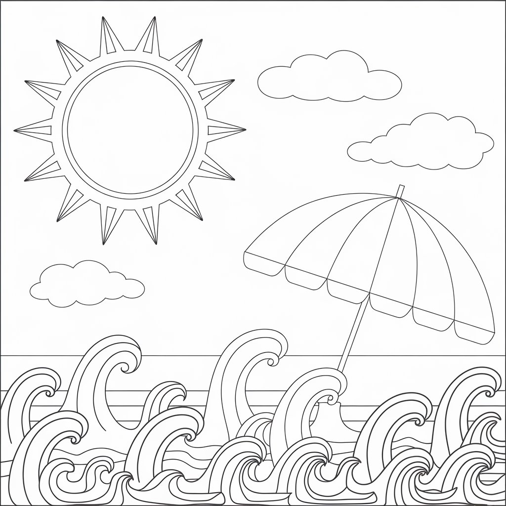 kleurplaat zomer groep 5