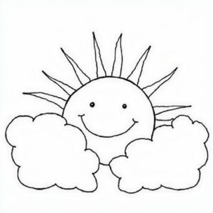 kleurplaat zomer makkelijk