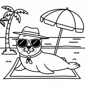 Páginas para colorear de vacaciones