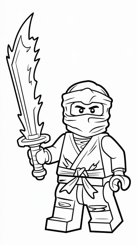 kleurplaten van lego ninjago
