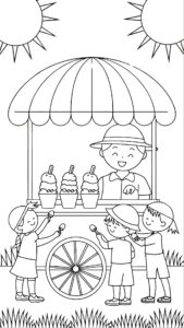 kleurplaten zomer kleuters