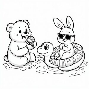 kleurplaten zomer peuters