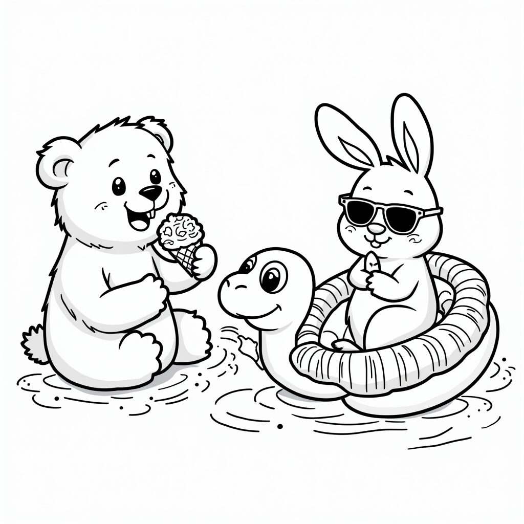 kleurplaten zomer peuters